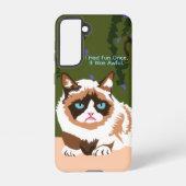 Funny Grumpy Cat Samsung Galaxy Case Samsung Galaxy Hülle (Rückseite)