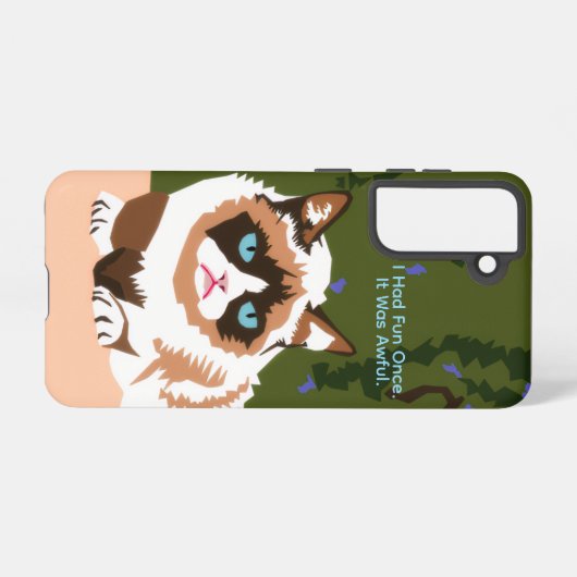 Funny Grumpy Cat Samsung Galaxy Case Samsung Galaxy Hülle (Rückseite (Horizontal))