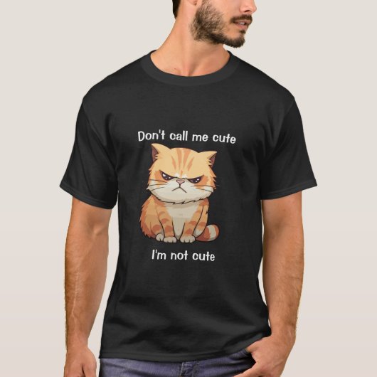 "Funny Grumpy Cat T - Shirt - Ruf mich nicht Niedl (Vorderseite)