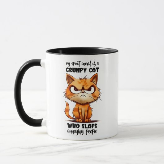 Funny Grumpy Cat Tasse (Links)