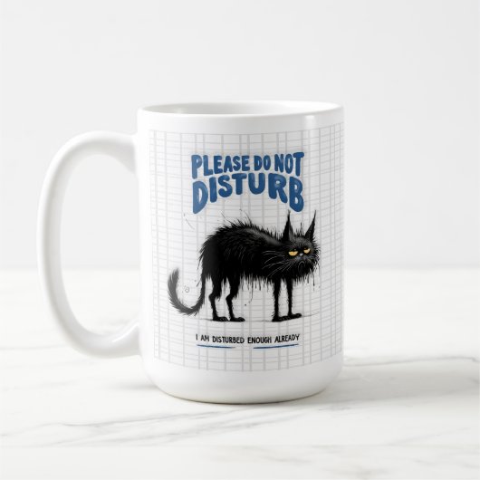 Funny Grumpy Cat Tasse - Bitte nicht stören (Links)