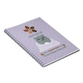 Funny Grumpy Chat im Blanket Coffee Lover Notebook Notizblock (Rechte Seite)