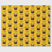 Funny Grumpy Christmas Cat Geschenkpapier (Flach)