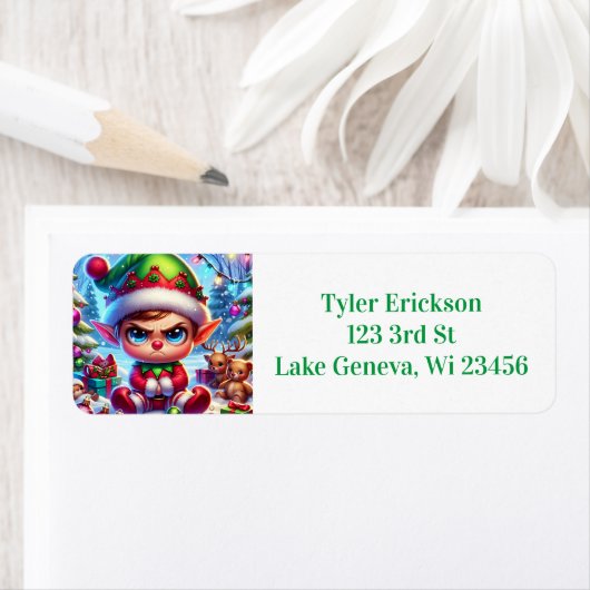 Funny Grumpy Elf Weihnachten (Insitu)