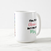 Funny Grumpy Elf Weihnachten Kaffeetasse (VorderseiteRechts)