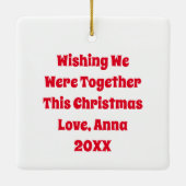 Funny Grumpy Elf Weihnachten Keramikornament (Rückseite)