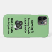 Funny Grumpy Female Lawn Bowler, Case-Mate iPhone Hülle (Rückseite (Horizontal))