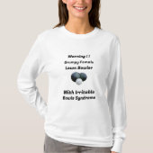 Funny Grumpy Female Lawn Bowler, Tshirt (Vorderseite)