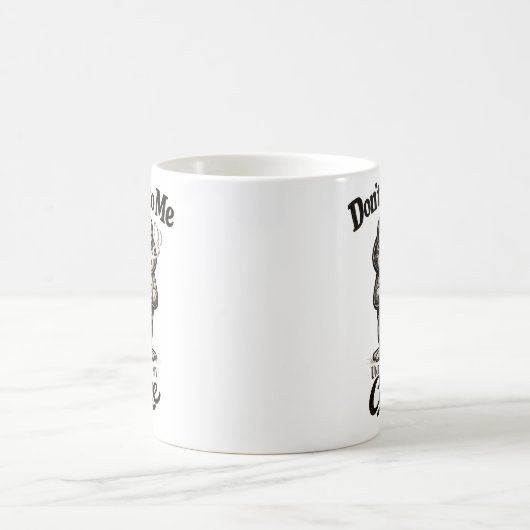 Funny Grumpy Frog Drinking Coffee Kaffeetasse (Mittel)