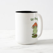 Funny Grumpy "Go Away" Frosch Tasse (VorderseiteRechts)