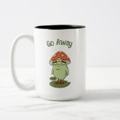 Funny Grumpy "Go Away" Frosch Tasse (Links)
