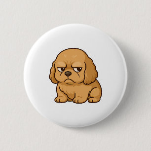 Funny Grumpy Hund Personalisiertes Geschenk Custom Button