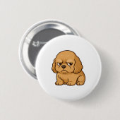 Funny Grumpy Hund Personalisiertes Geschenk Custom Button (Vorne & Hinten)
