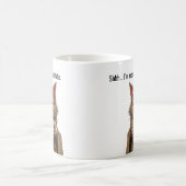 Funny Grumpy Katze in einem Robe und Kaffee Chat Kaffeetasse (Mittel)