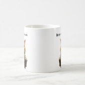 Funny Grumpy Katze in einem Robe und Kaffee Orange Kaffeetasse (Mittel)