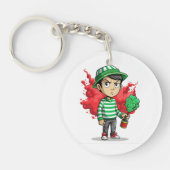 Funny grumpy kid acrylic keychain  schlüsselanhänger (Vorderseite)
