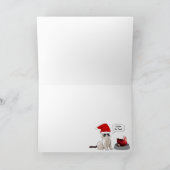Funny Grumpy Kitten Weihnachtskarte Feiertagskarte (Innenseite)