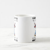 Funny Grumpy Kuh Zitat Kaffeetasse (Mittel)