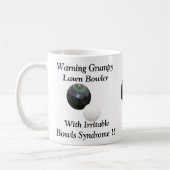 Funny Grumpy Lawn Bowler, Kaffeetasse (Links)