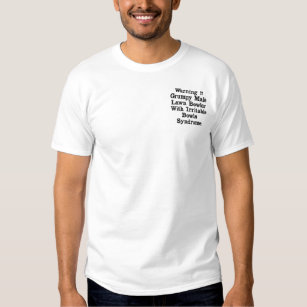 Funny Grumpy Male Lawn Bowler, besticktes Hemd Besticktes T-Shirt