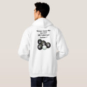 Funny Grumpy Male Lawn Bowler, Hoodie (Schwarz voll)