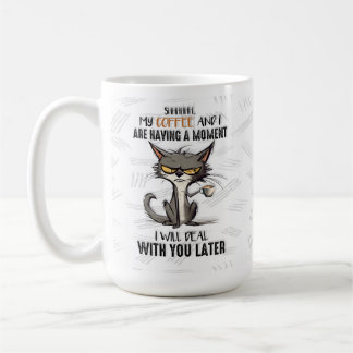 Funny Grumpy Morning Person Tasse, Coffee Chat Cup Kaffeetasse