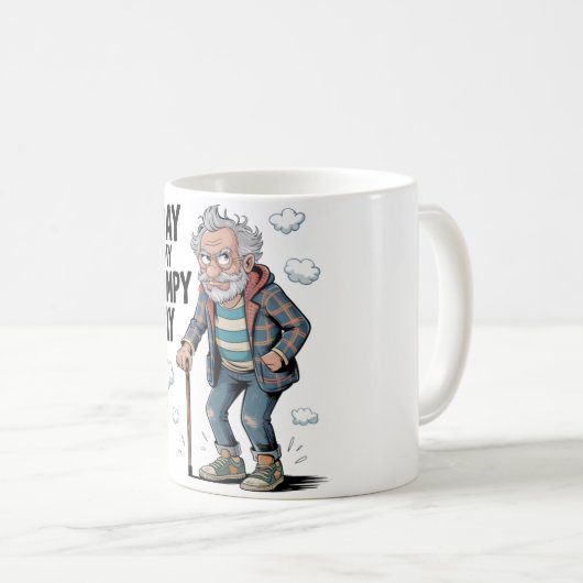 Funny/Grumpy Old Man Kaffeetasse (VorderseiteRechts)