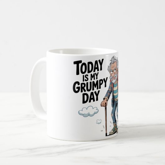 Funny/Grumpy Old Man Kaffeetasse (Vorderseite Links)