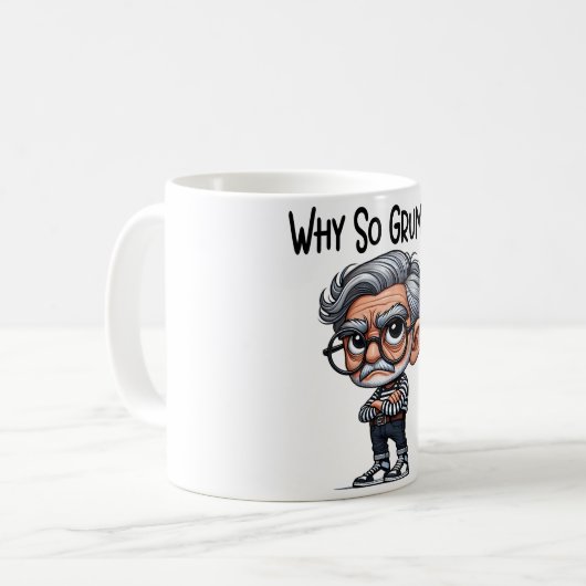 Funny/Grumpy Old Man Kaffeetasse (Vorderseite Links)