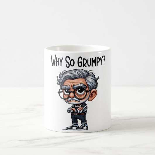 Funny/Grumpy Old Man Kaffeetasse (Mittel)
