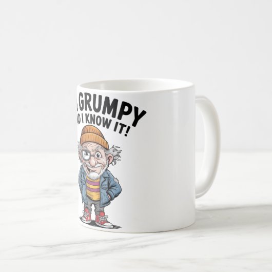 Funny/Grumpy Old Man Kaffeetasse (VorderseiteRechts)