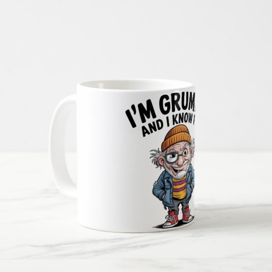 Funny/Grumpy Old Man Kaffeetasse (Vorderseite Links)