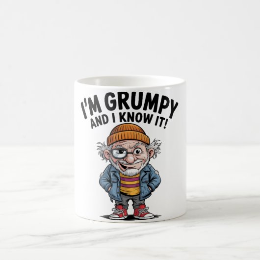 Funny/Grumpy Old Man Kaffeetasse (Mittel)