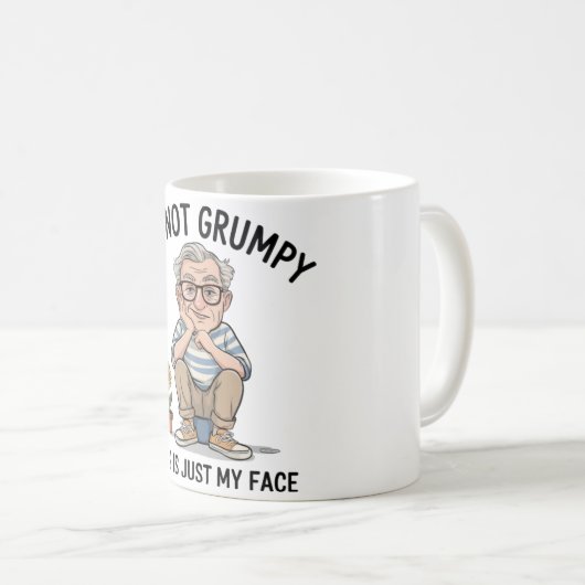 Funny/Grumpy Old Man Kaffeetasse (VorderseiteRechts)