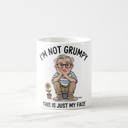 Funny/Grumpy Old Man Kaffeetasse (Mittel)