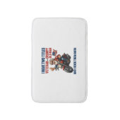 Funny Grumpy Old Man Veteran Motorrad Badematte (Vorderseite Vertikal)