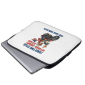 Funny Grumpy Old Man Veteran Motorrad Laptopschutzhülle (Vorne Knopf)