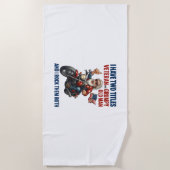 Funny Grumpy Old Man Veteran Motorrad Strandtuch (Vorderseite)