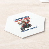 Funny Grumpy Old Man Veteran Motorrad Untersetzer (angewinkelt)