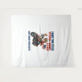 Funny Grumpy Old Man Veteran Motorrad Wandteppich (Vorderseite (Horizontal))