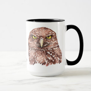 Funny Grumpy Owl, geh weg, ich lese, Tasse