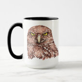 Funny Grumpy Owl, geh weg, ich lese, Tasse (Links)