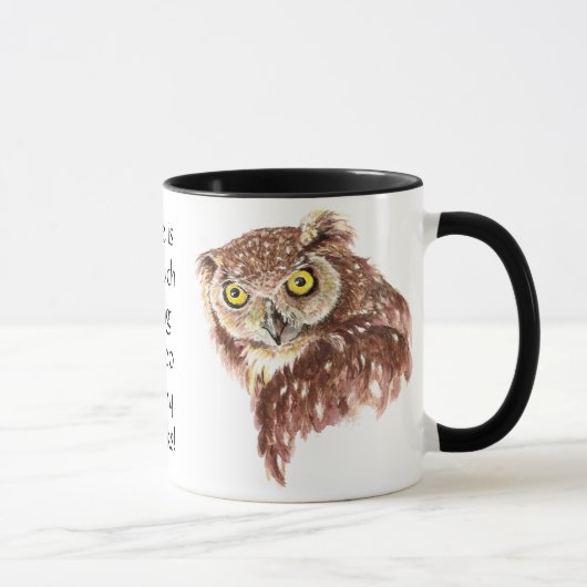 Funny Grumpy Owl Keine solche Sachen, zu viele Büc Tasse (Rechts)