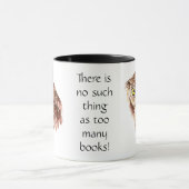 Funny Grumpy Owl Keine solche Sachen, zu viele Büc Tasse (Zentrum)