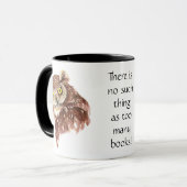 Funny Grumpy Owl Keine solche Sachen, zu viele Büc Tasse (Vorderseite Links)