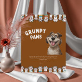 Funny Grumpy Paws Vatertag Letterhead Briefbogen