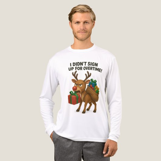 Funny Grumpy Rentier - "Ich habe mich nicht für Ov Tri-Blend Shirt (Vorderseite komplett)