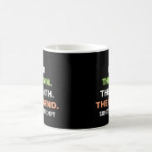 Funny Grumpy Vater Quote Typografie Kaffeetasse (Mittel)