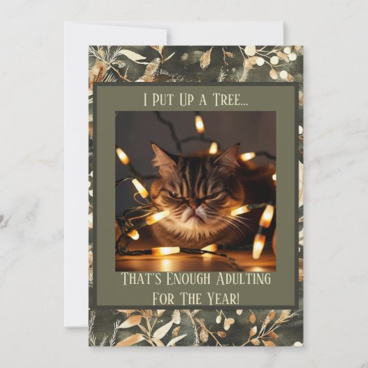 Funny Grumpy Weihnachten für Cat Lovers (Vorderseite)