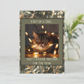 Funny Grumpy Weihnachten für Cat Lovers (Stehend Vorderseite)